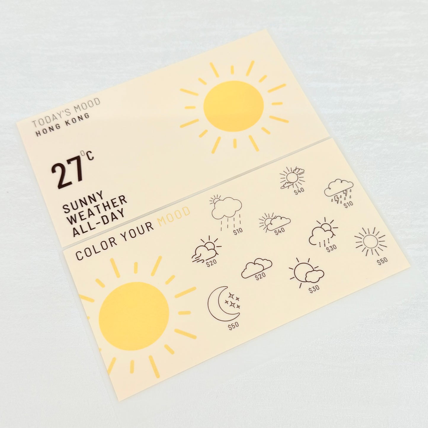 Weather Saving Challenge活頁封套