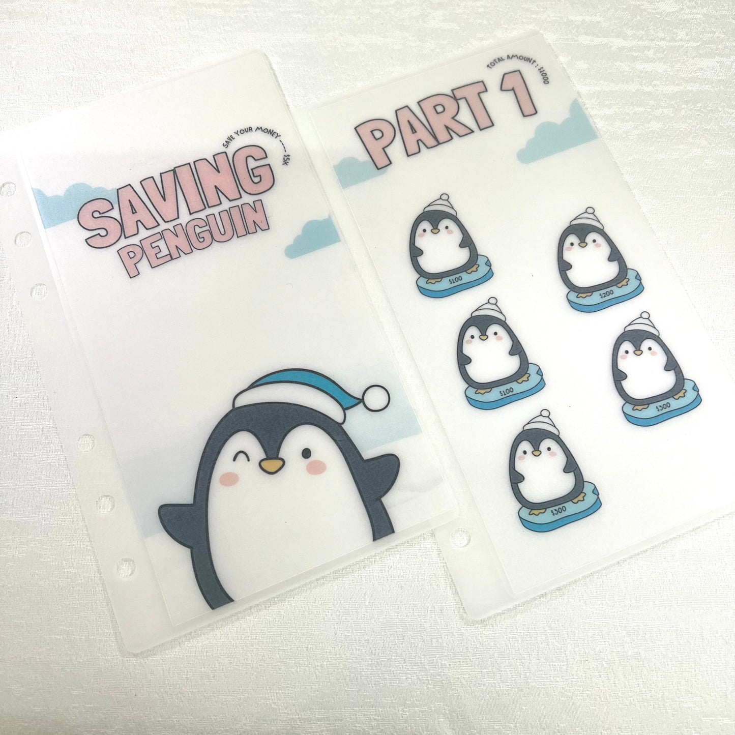 企鵝Saving Challenge活頁封套