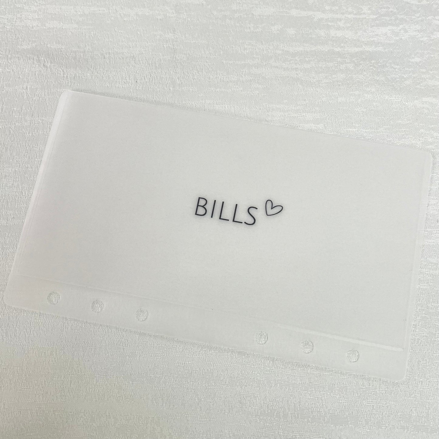 🌟各項Budget活頁封套一個(心心款)